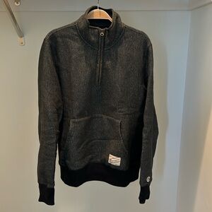 Champion Todd Snyder quarter zip sweatshirt, size medium color black